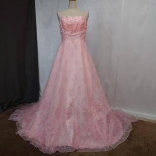 15-17号サイズ★MATSUO製★カラードレス MATSUO大きいサイズ高級ウエディングドレス15号17号19号カラー