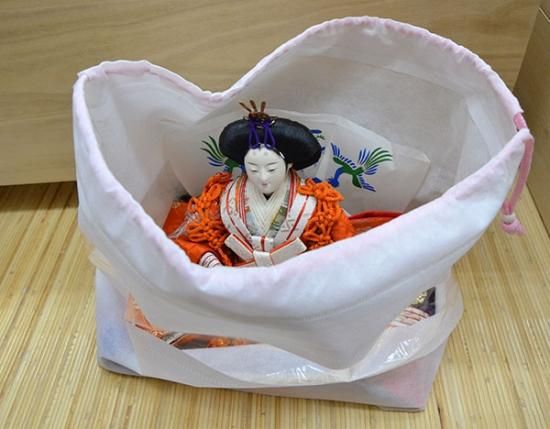 雛人形セット 伝統的な和服 透明ケース付き ひな人形 伝統的な和装