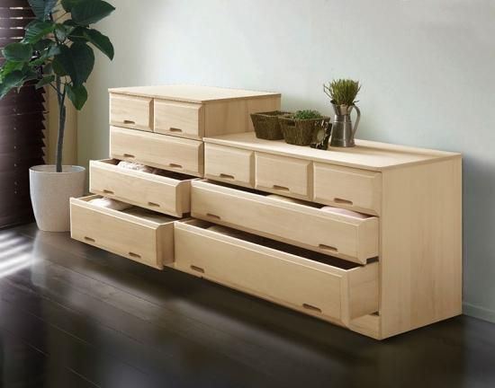 クローゼット収納 桐タンス 桐箪笥 桐たんす 幅100高さ61cm 隠し