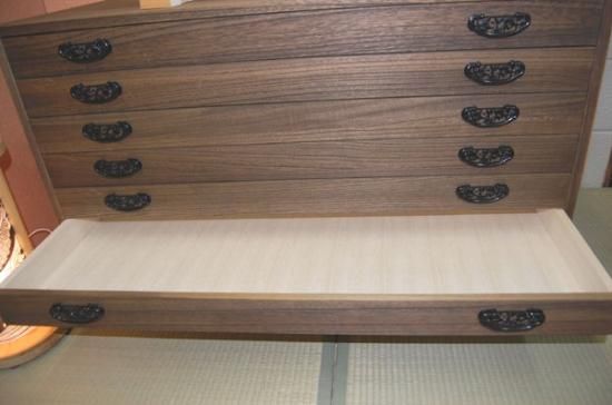 高級 桐箪笥 5段 とのこ仕上げ 砥の粉 衣装タンス 着物 収納 楽天市場】総桐 着物たんす 5段 上置き用 とのこ仕上 日本製 幅100cm