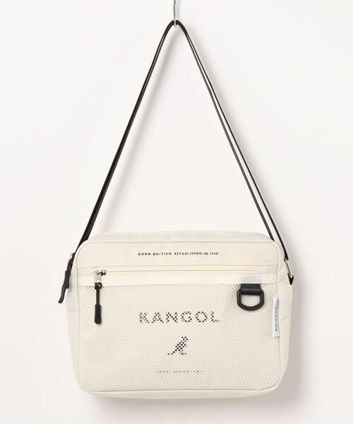 KANGOL (カンゴール) メッシュ ポケット ワイドショルダーバッグ