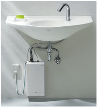 TOTO　1L　小型電気温水器　セット品番　REAS01AA　壁掛け型　壁給水用　アクアオート（自動水栓）セット付　RE01シリーズ