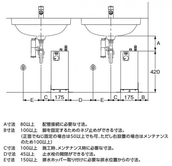 TOTO 6L 小型電気温水器 セット品番 REW06A1E1NSCM REW06-Eシリーズ