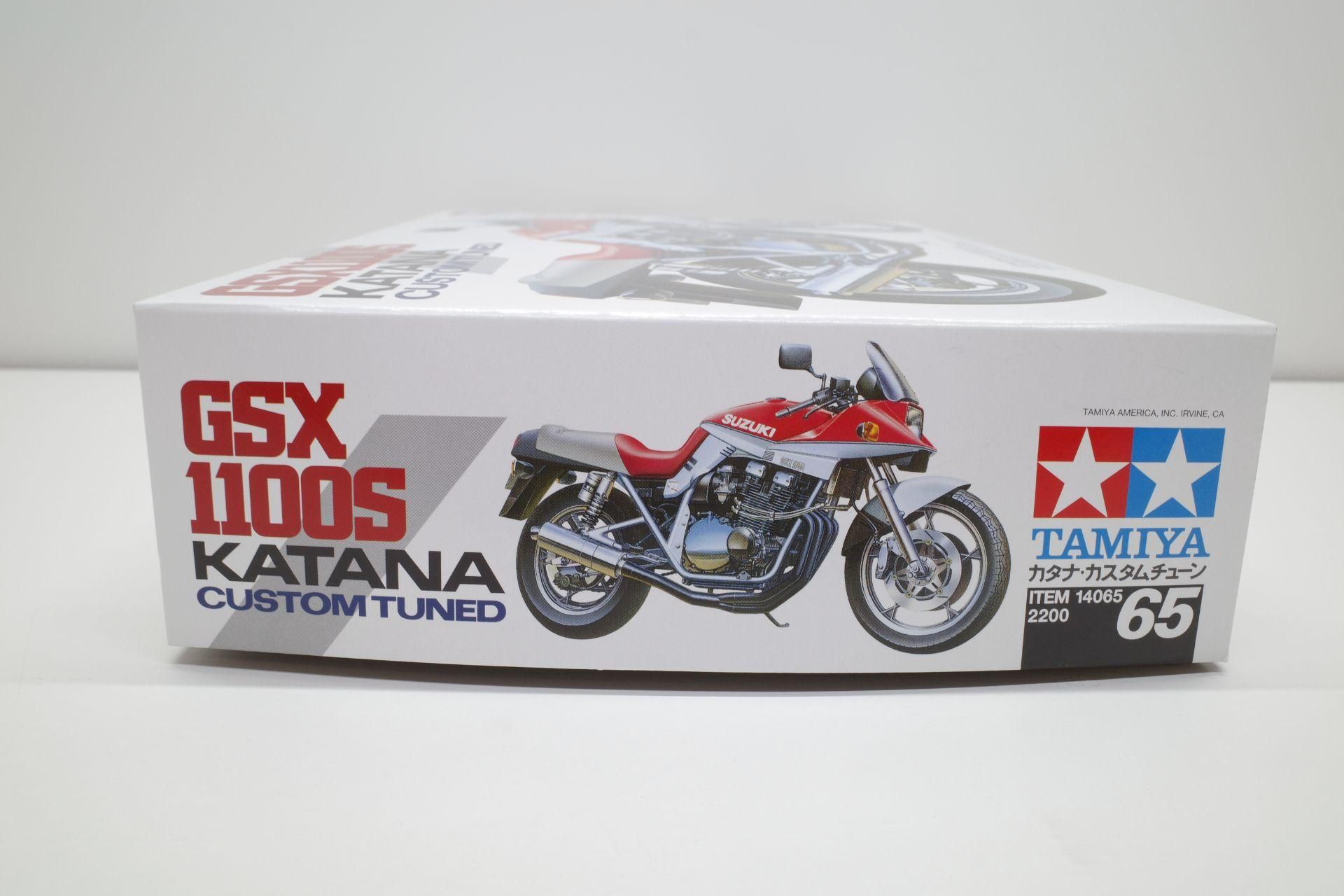 タミヤ 1/12 SUZUKI スズキ GSX 1100S 刀 カタナ KATANA カスタムチューン 14065 未組立◇中古/ほぼ新品【CM-PA-30-B】 タミヤ 12 オートバイシリーズ No.65 スズキ GSX1100S カタナ カスタムチューン プラモデル 14065