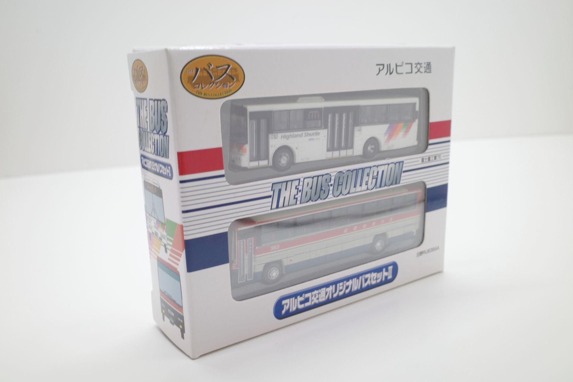 トミーテック バスコレクション 1/150 (Nゲージ) アルピコ交通 オリジナルバスセットII バスコレ 富士重工業7E 日野RU 川中島バス 松本電鉄◆中古品/目立つ傷や汚れ無し【CM-MA-21-T】