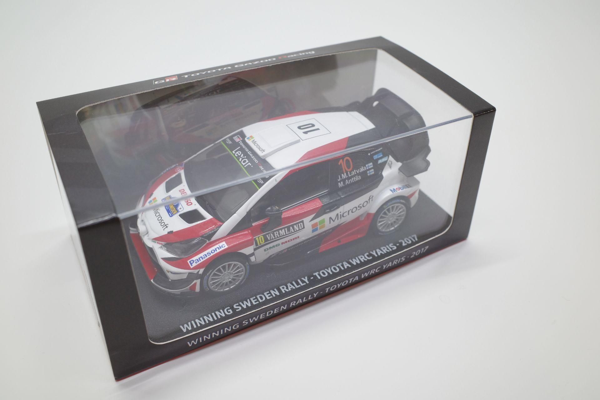 Spark 1/38 スパーク TOY12138 TOYOTA GAZOO Racing 別注 Yaris WRC 2017 トヨタ ヤリス  SWEDEN RALLY #10 J.M.Latvala M.Anttila◆中古品/目立つ傷や汚れ無し【CM-MA-23-A】