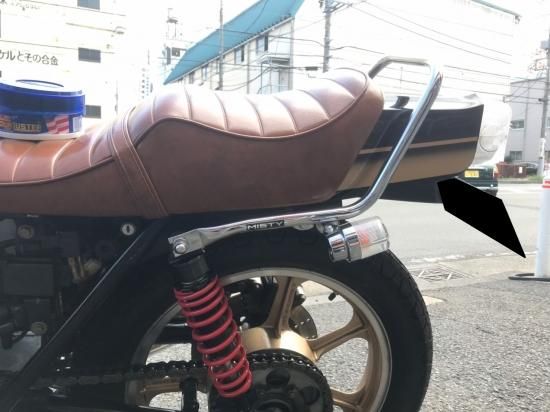 Z400FX/Z250FT メッキタンデムバー(ゴム巻き) [株式会社マッド