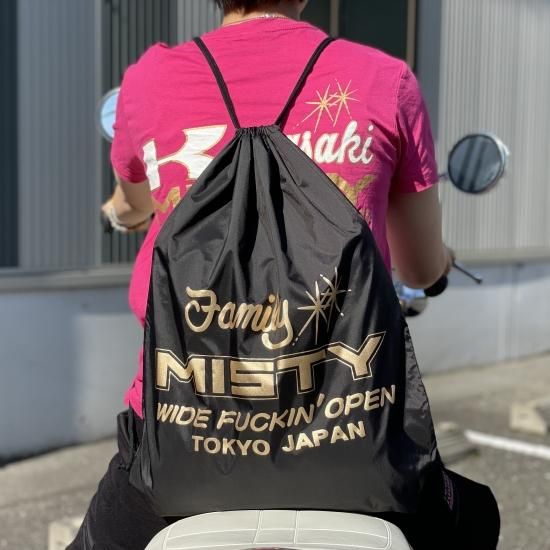 美品　MOTO　レザー　ナップサック MISTYナップザック〈ブラック〉 - 【公式】MISTY/旧車・絶版車