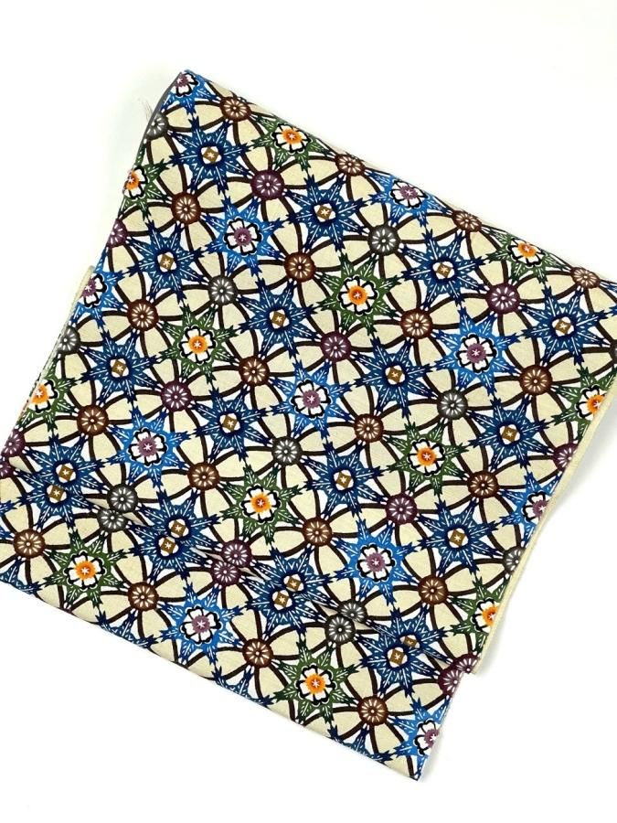 玉那覇有公 琉球紅型名古屋帯