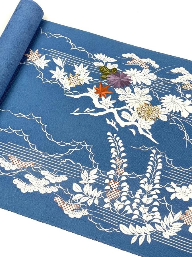名古屋帯 | 日本刺繍 | 御所解文様 - 着物・和雑貨のかわちや