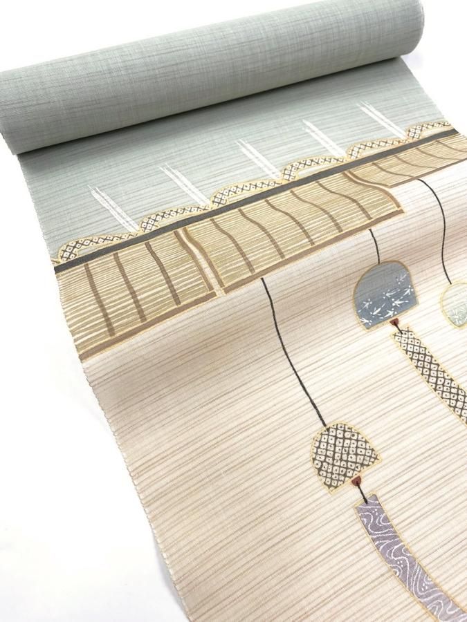 キモノモダン リバーシブル名古屋帯 鈴花