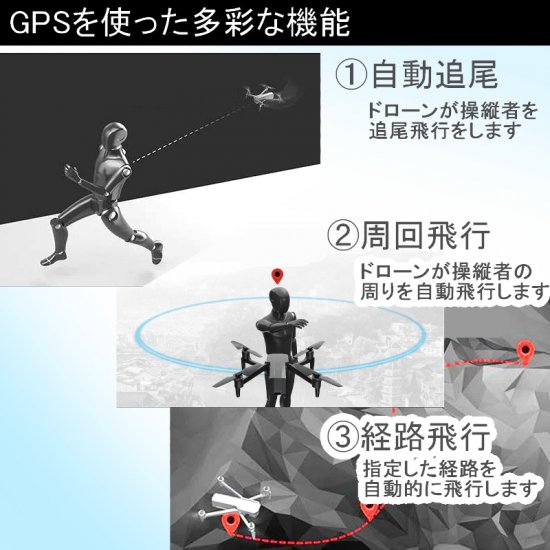 RSプロダクト オリジナル ドローン【6K】RS01 PRO【デュアルGPS ブラシレスモーター 自動追尾】日本語対応 2500万画素  超高画質【ケース付】日本語説明書 ジンバル カメラ付き