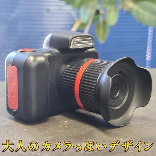 缶型トイカメラセット（白・赤・黒） キッズカメラ 一眼レフ トイカメラ PRO 1200万画素 8G SDカード付 子供