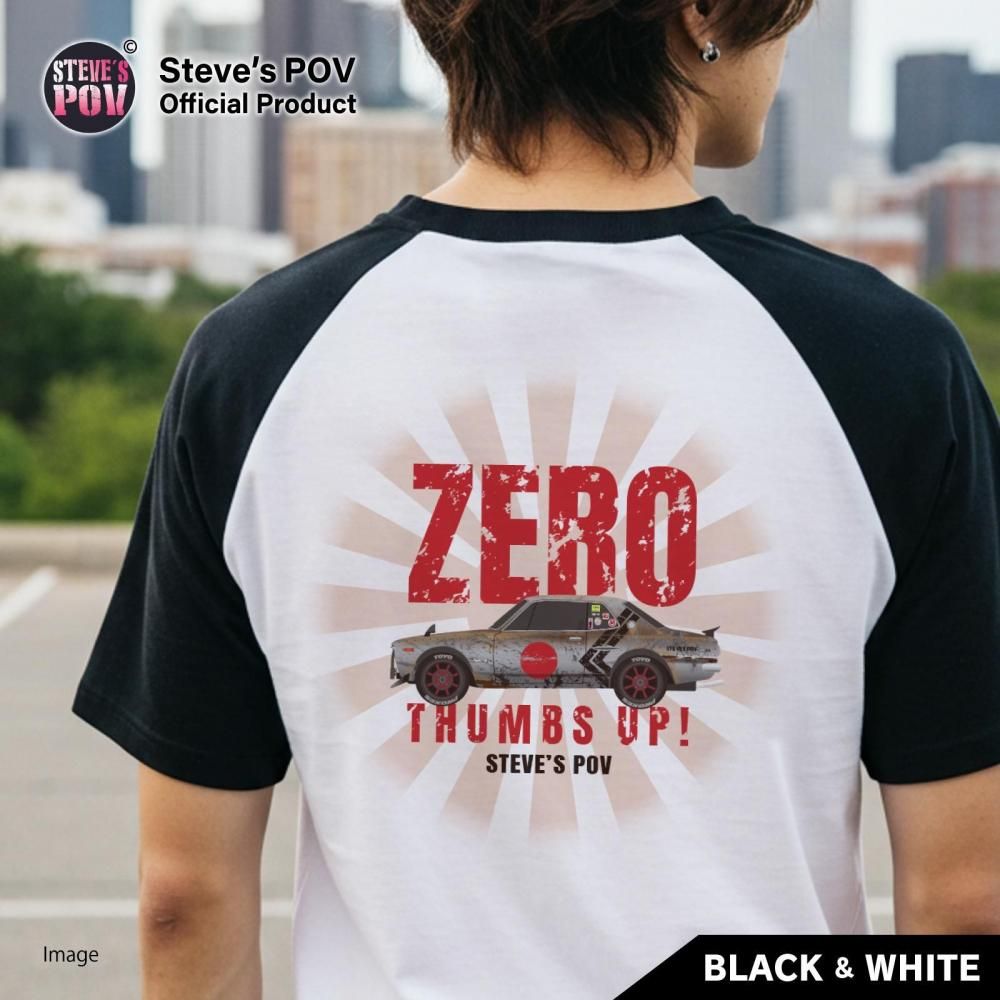 陽焔( YOUEN )】Steve's ZERO HAKOSUKA【ラグランTシャツ】