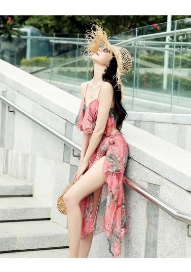 水着 フレアビキニ 花柄 ストール付き 3点セット ２COLOR 水着 フレアビキニ 花柄 ストール付き 3点セット 2COLOR