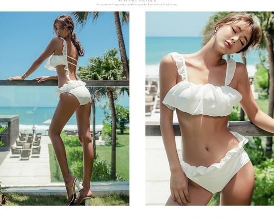 水着 フリルデザイン バックコンシャス セクシー 2COLOR 水着 フリルデザイン バックコンシャス セクシー 2COLOR