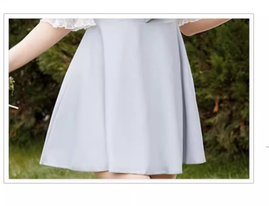 水着 ワンピース水着 フレアスカート オープンショルダー 大きめ