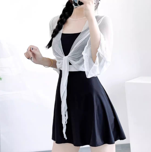 水着 ワンピース水着 フレアスカート リボン アイボリー 楽天市場】フレアスカート（サイズ（S/M/L）S）（水着