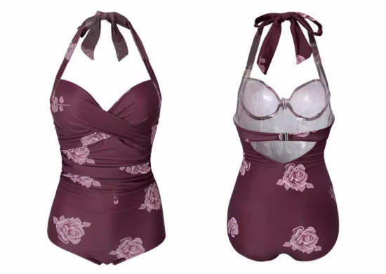 ★Zimmermann★ Cascadian ホルターネック 花柄 ワンピース水着 水着 ワンピース水着 ホルターネック 花柄 スリットスカート