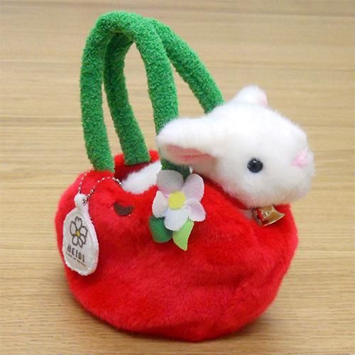 ぬいぐるみ お出かけユキちゃん 赤りんご ハイジクラブ通販ショップ