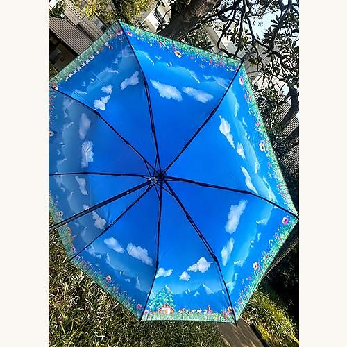 UVカット・晴雨 >折りたたみ傘 まっててごらん柄 - ハイジ UVカット・晴雨 >折りたたみ傘 まっててごらん柄 - ハイジ