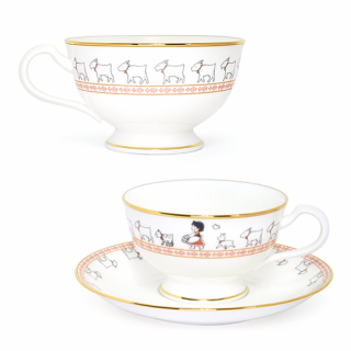 【アニメ50周年】Noritake ノリタケ ティーセット (カップ＆ソーサー)  まっててごらん