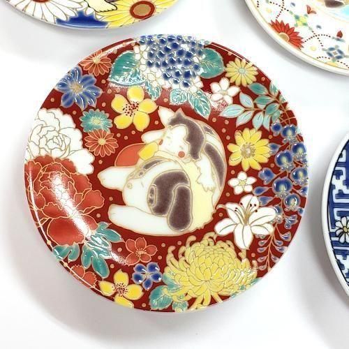 九谷焼 豆皿 花詰めハイジとヨーゼフ ハイジ アルプスの少女ハイジ