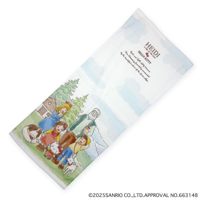 サンリオキャラクターズ×ハイジ】 ハイジxハローキティ フェイスタオル