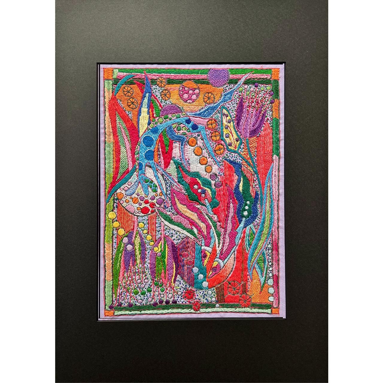 フランス刺繍画 #2023061350 | 目須田晶子の世界観を刺繍したアート作品 - 【公式通販サイト】紅茶専門店 Le Monde d'Alice フランス刺繍画 #2023061350 | 目須田晶子の世界観を刺繍したアート作品 - 【公式通販サイト】紅茶専門店 Le Monde d'Alice