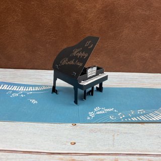 レーザーピアノ　立体バースデーカード　ホールマーク