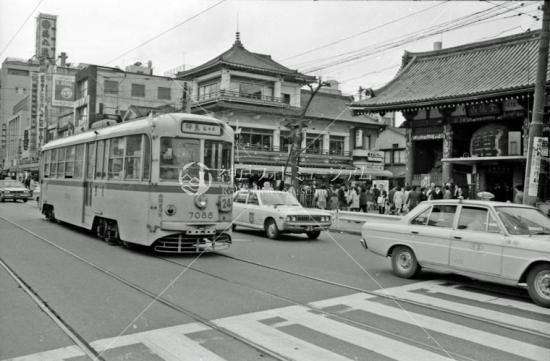 雷門停所付近 都電24系統 1972年3月 - 神戸フォトミュージアム