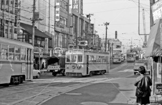 目黒駅前 都電5系統 1967年12月