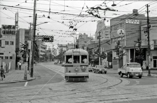 新田裏 都電13系統 新宿行き 1967年7月