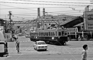 京阪電気鉄道 浜大津駅付近 京津線 京阪三条駅行き260形 1968年5月