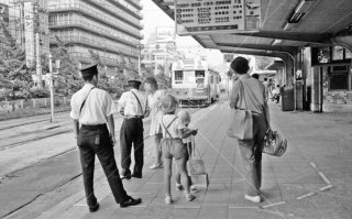 京都市電 京都駅前 4系統1864 1972年7月
