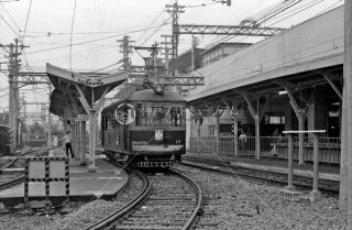 阪神国道線 野田駅 右上のホーム阪神本線野田駅 1970年6月