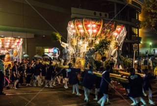 海神社秋祭 東高丸布団太鼓 イオンジェームス山 平成30年