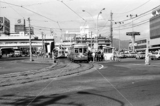 広島電鉄 市内線 広島駅前停留所 1975年11月