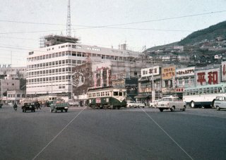 長崎電気軌道 長崎駅前 1963年11月