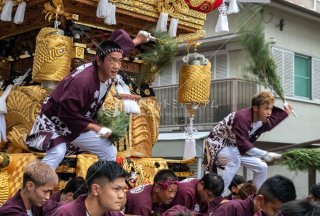 海神社秋祭 東垂水布団太鼓巡行 坂上 令和元年