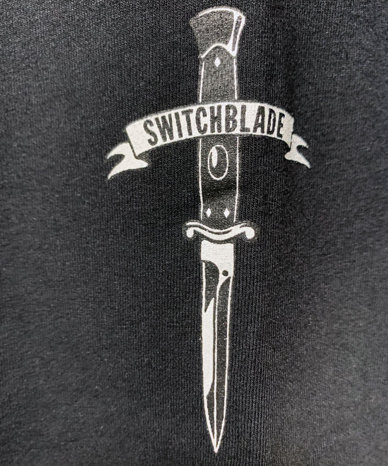 SWITCHBLADE（スイッチブレード）KNIFE ARCH LOGO TEE【BLACK】