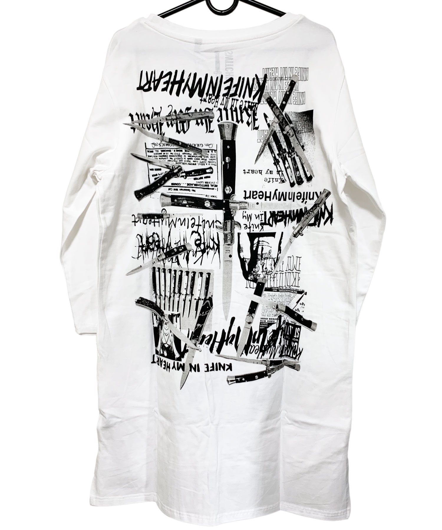 SWITCHBLADE（スイッチブレード）KNIFE IN MY HEART L/TEE【WHITE】