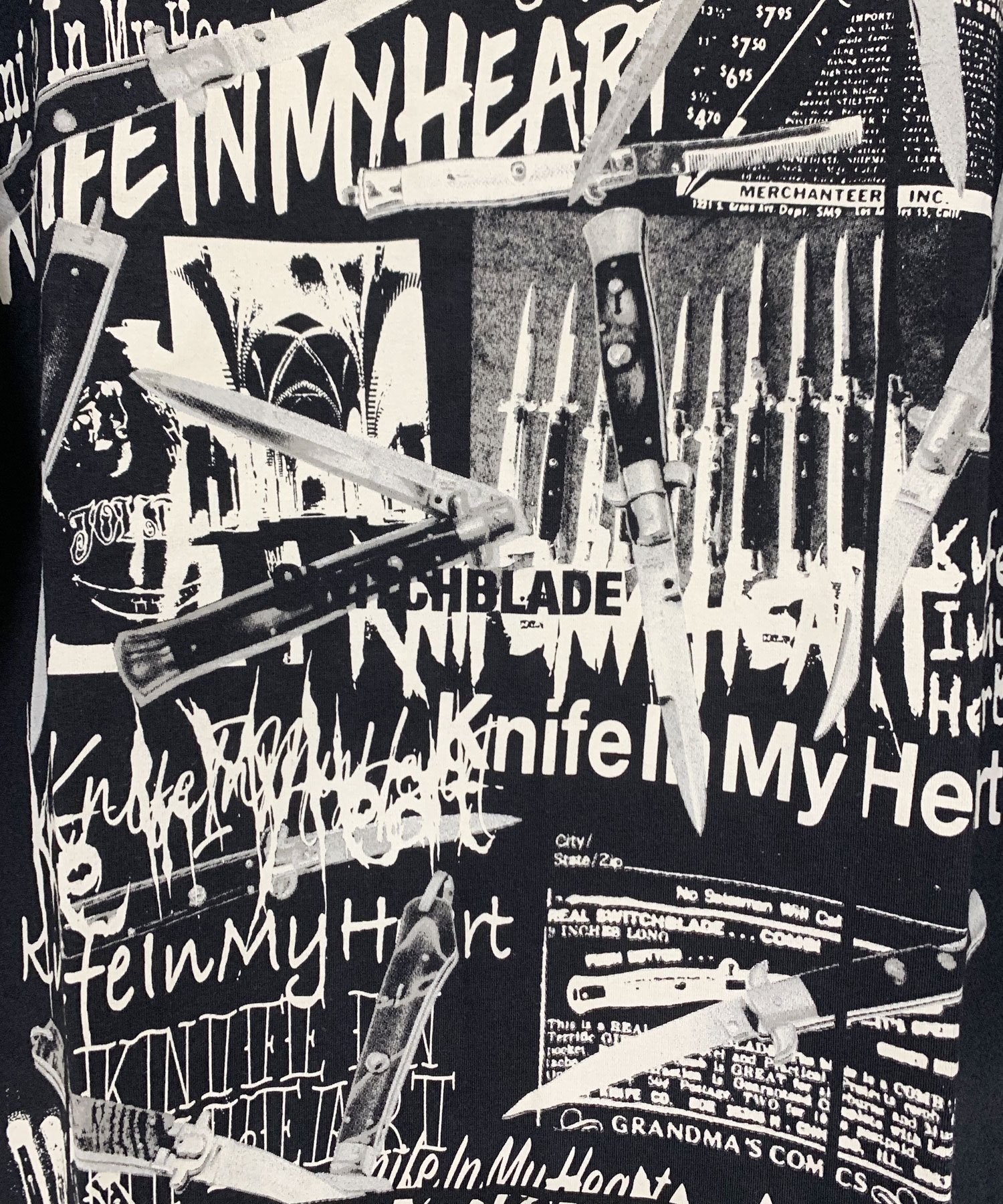 SWITCHBLADE（スイッチブレード）KNIFE IN MY HEART L/TEE【BLACK】