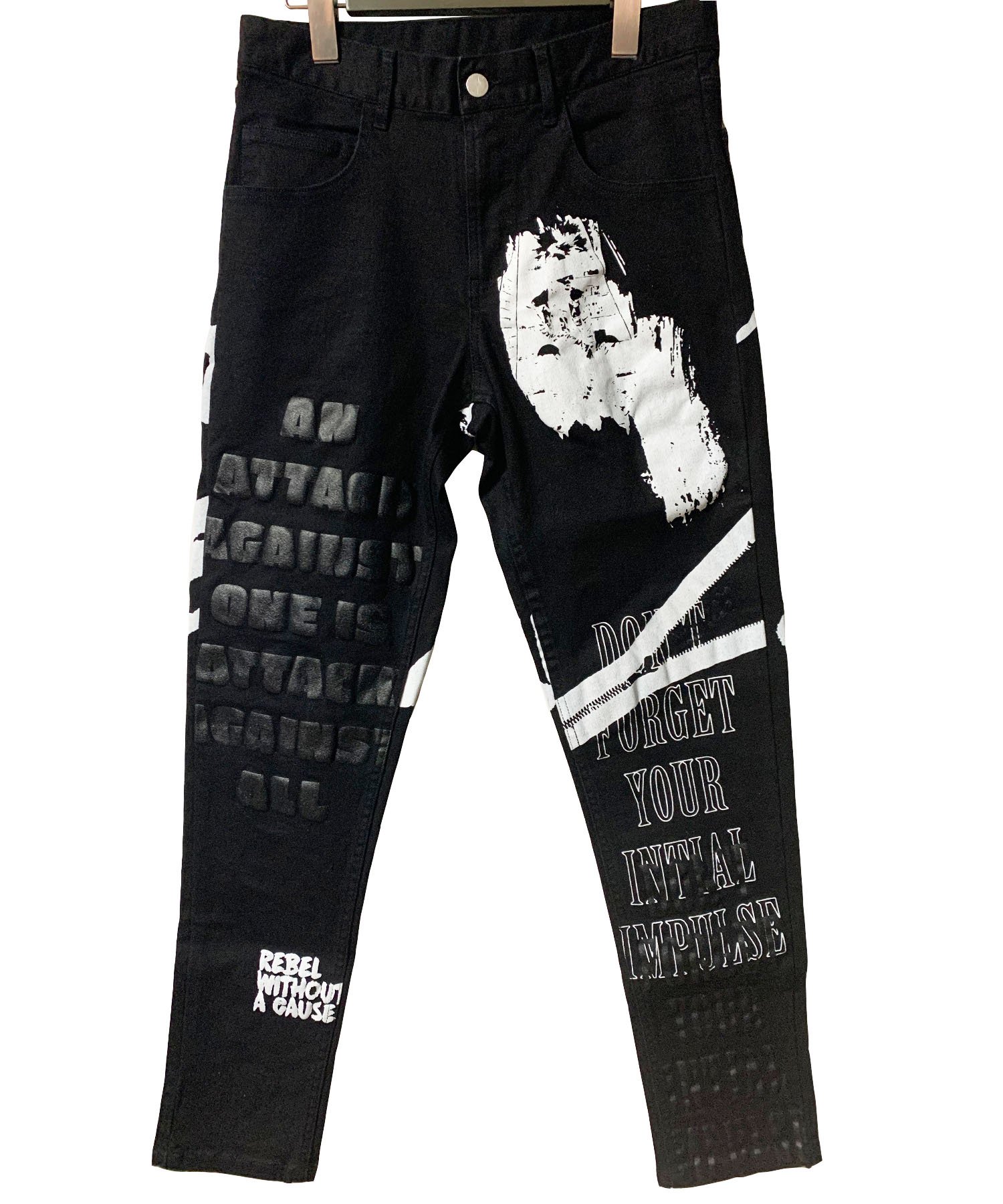 SWITCHBLADE （スイッチブレード）GRAPHIC PRINT DENIM PT 【BLACK】