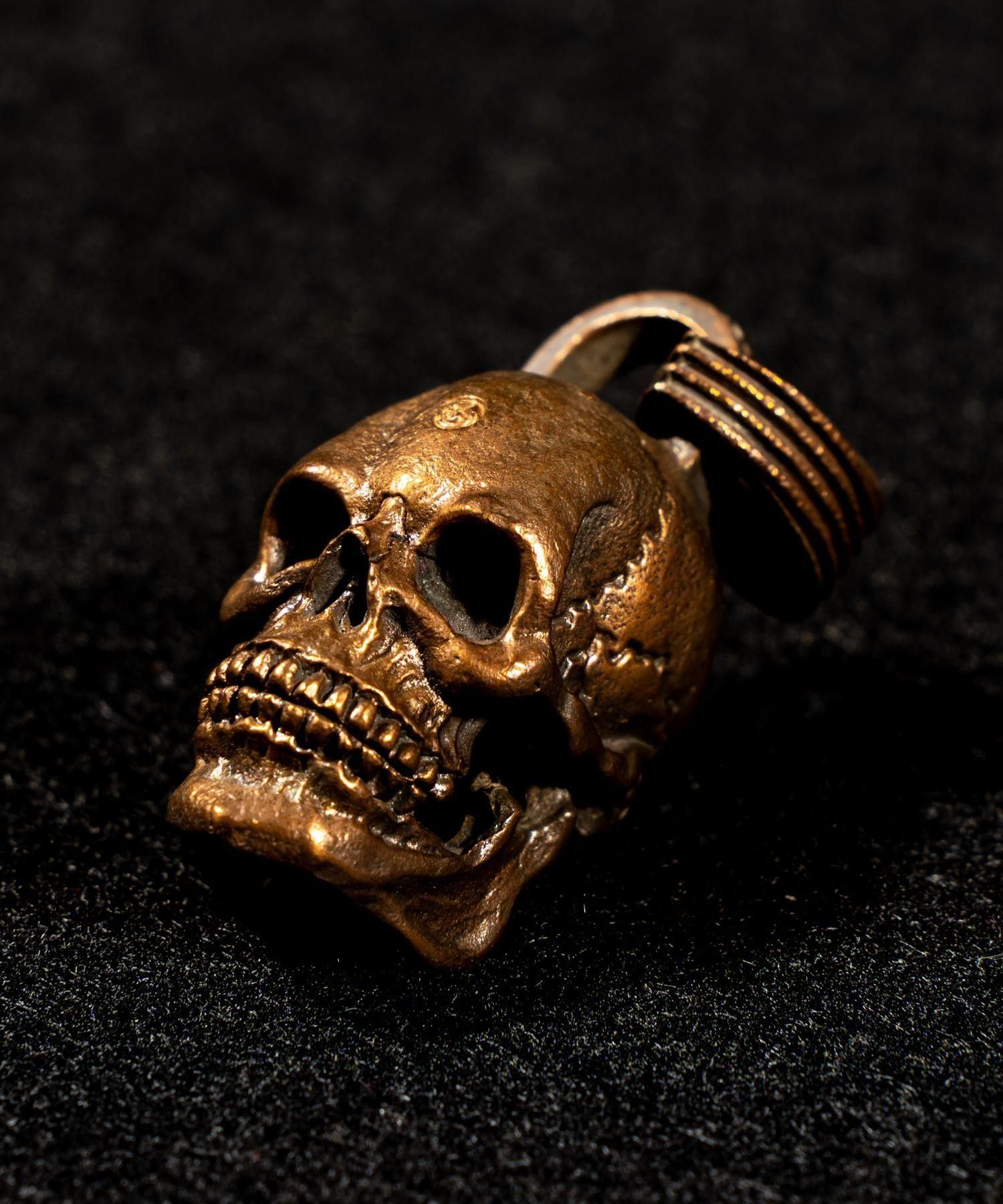 JUNK SMITH (ジャンクスミス)Good Luck Skull Head Pendant 【Copper alloy】