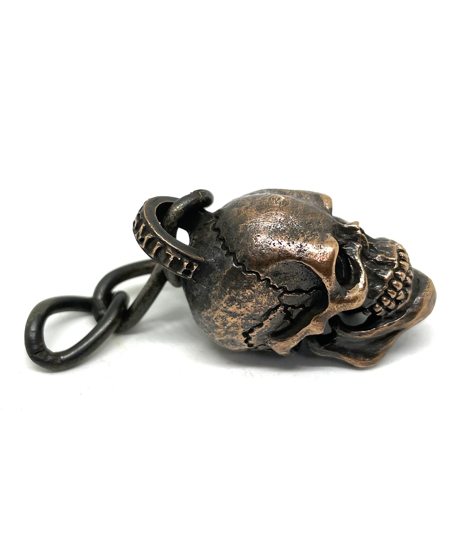 JUNK SMITH （ジャンクスミス）Good Luck Skull Head Keychain 【Copper alloy＆Steel】