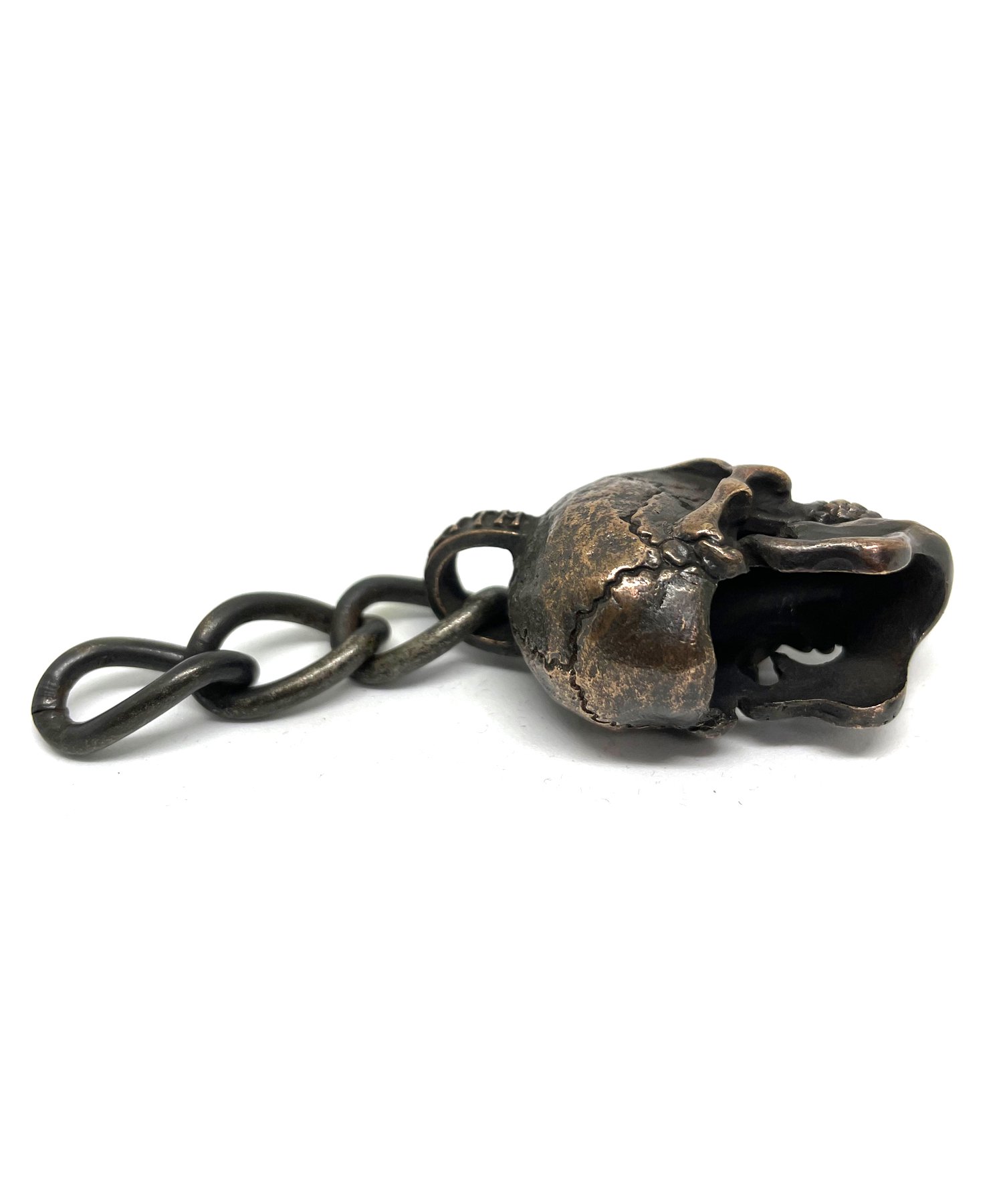 JUNK SMITH （ジャンクスミス）Good Luck Skull Head Keychain 【Copper alloy＆Steel】