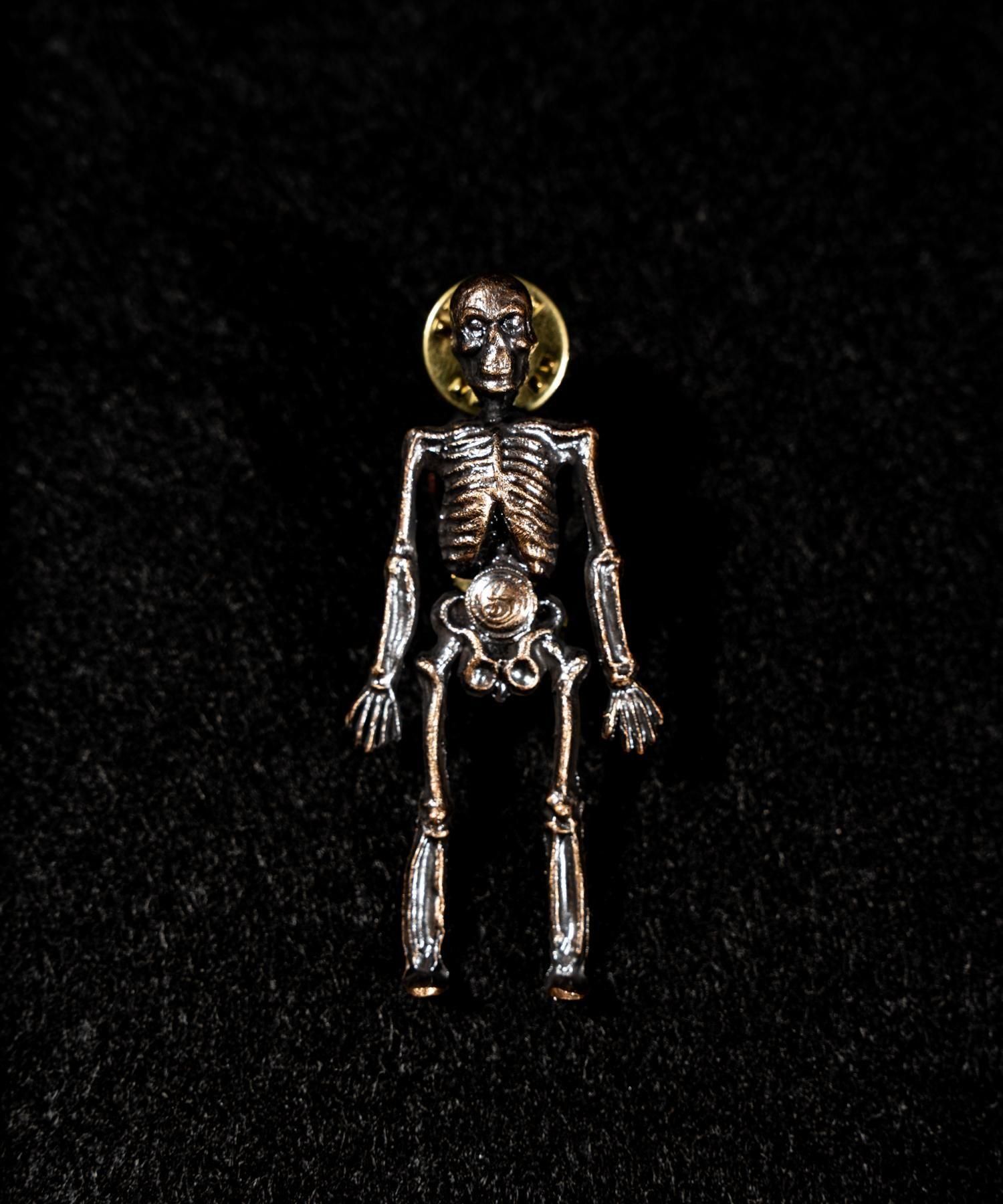 JUNK SMITH （ジャンクスミス）Retro Skull Pins 【Copper alloy】