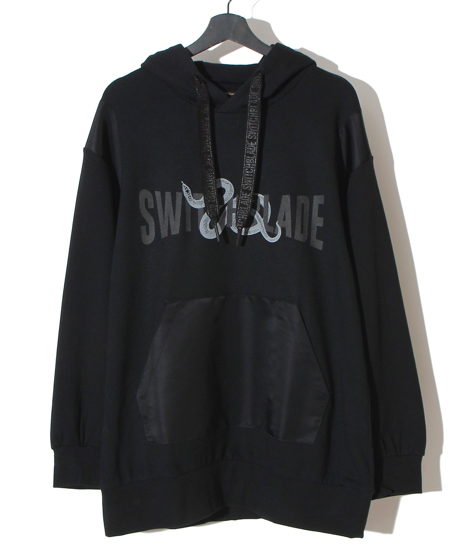SWITCHBLADE （スイッチブレード） SNAKES AND CURVED LETTERS PARKA【BLACK】