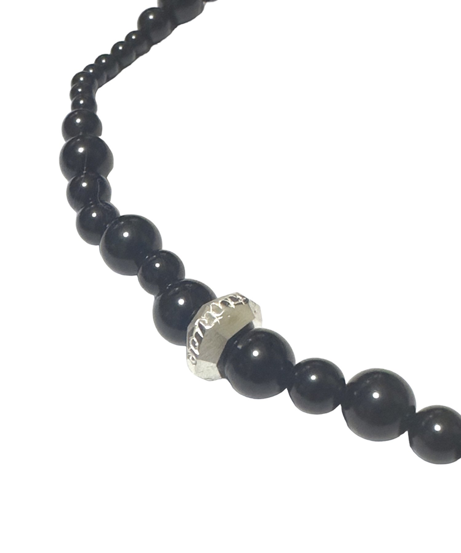 JOHNNY BUSINESS （ジョニービジネス） Cut Beads Stretch Necklace / BLACK